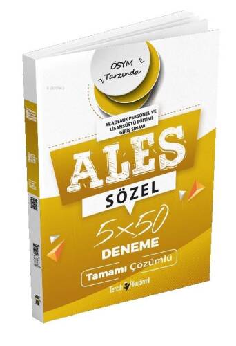 Ales Sözel 5 X50 Denemetamamı Çözümlü - 1