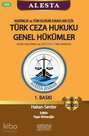 Alesta Türk Ceza Hukuku Genel Hükümler - 1