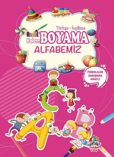 Alfabemiz;Renkli Kalem Boyama - 1