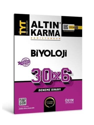 Altın Karma TYT Biyoloji 30x6 Deneme - 1