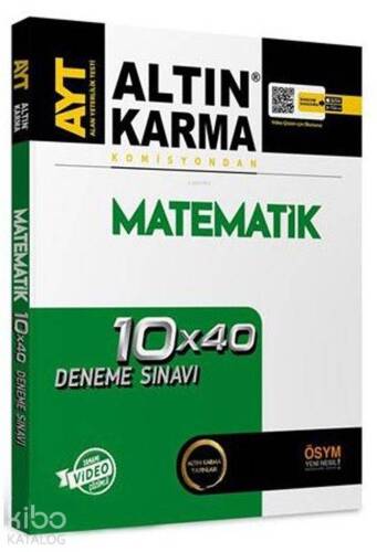 Altın Karma Yayınları AYT Matematik 10x40 Deneme Sınavı Altın Karma - 1