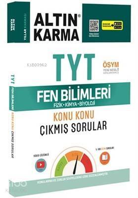 Altın Karma Yayınları TYT Fen Bilimleri Konu Konu Çıkmış Sorular (Kolay-Orta-Zor) Altın Karma - 1