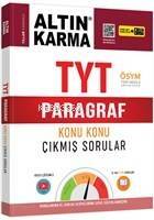 Altın Karma Yayınları TYT Paragraf Konu Konu Çıkmış Sorular (Kolay-Orta-Zor) Altın Karma - 1