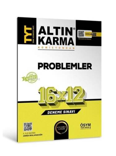 AltınKarma Tyt Problemler 16x12 Deneme - 1