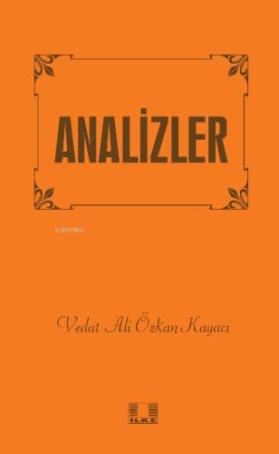 Analizler - 1