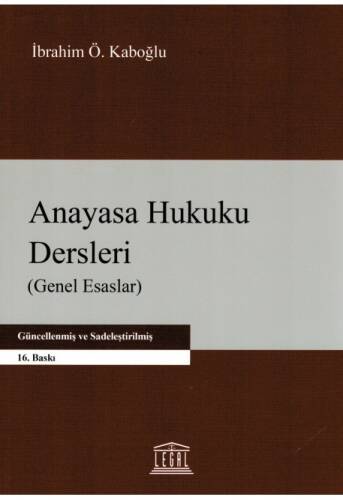 Anayasa Hukuku Dersleri (Genel Esaslar) - 1