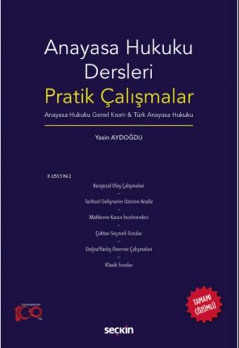 Anayasa Hukuku Dersleri Pratik Çalışmalar - 1