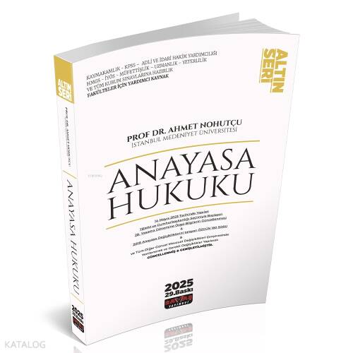 Anayasa Hukuku Konu Anlatımı - 1