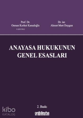 Anayasa Hukukunun Genel Esasları - 1