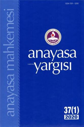 Anayasa Yargısı Dergisi 37 (1) 2020 - 1