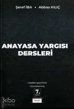 Anayasa Yargısı Dersleri - 1