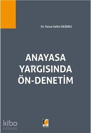 Anayasa Yargısında Ön-Denetim - 1