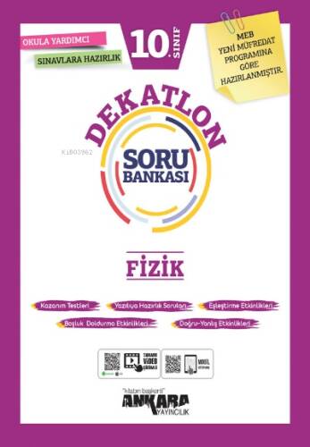 Ankara Yayıncılık 10. Sınıf Fizik Dekatlon Soru Bankası - 1