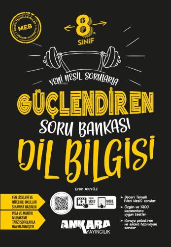 Ankara Yayıncılık 8. Sınıf Dil Bilgisi Güçlendiren Soru Bankası - 1