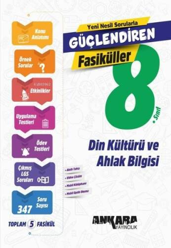 Ankara Yayıncılık 8. Sınıf Din Kültürü ve Ahlak Bilgisi Güçlendiren Set Fasiküller - 1