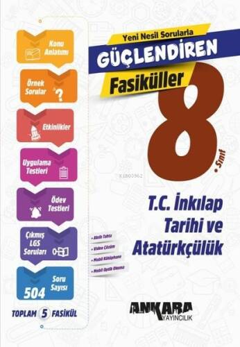 Ankara Yayıncılık 8. Sınıf T.C. İnkılap Tarihi ve Atatürkçülük Güçlendiren Set Fasiküller - 1