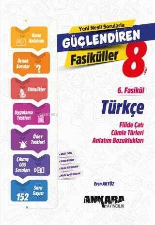 Ankara Yayıncılık 8. Sınıf Türkçe Güçlendiren 6. Fasikül - 1