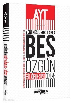 Ankara Yayınları AYT Yeni Nesil Sorularla Eşit Ağırlık Sözel 5 Özgün Deneme 2020 Özel Ankara - 1