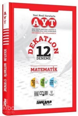 Ankara Yayınları YKS AYT Matematik 12 Deneme Dekatlon Video Çözümlü Ankara - 1