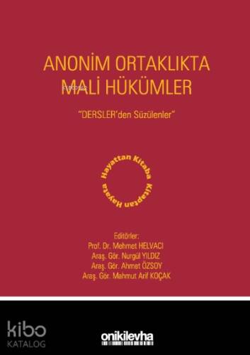 Anonim Ortaklıkta Mali Hükümler - Dersler'den Süzülenler - 1