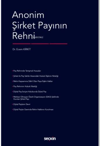 Anonim Şirket Payının Rehni - 1