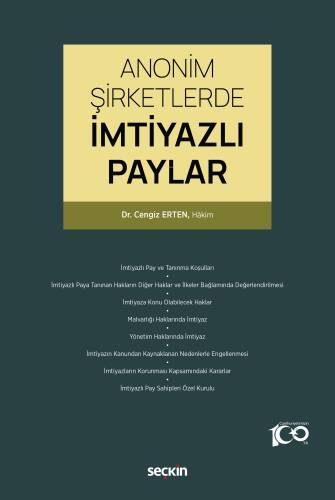 Anonim Şirketlerde İmtiyazlı Paylar - 1