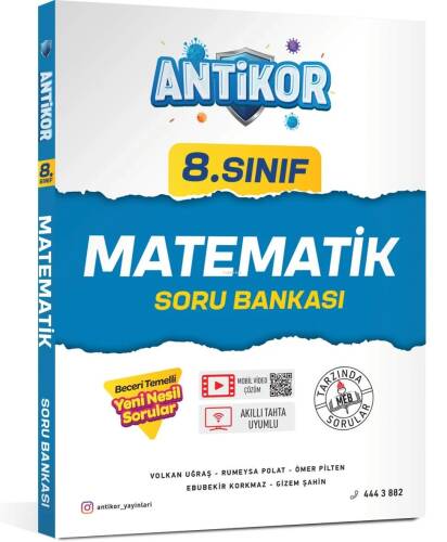 Antikor 8.Sınıf Matematik Soru Bankası - 1