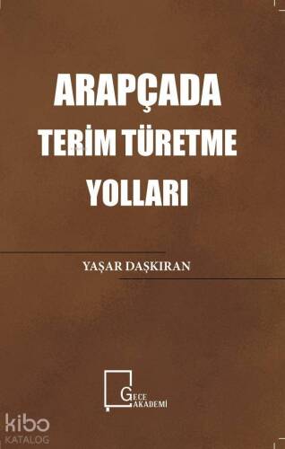 Arapçada Terim Türetme Yolları - 1