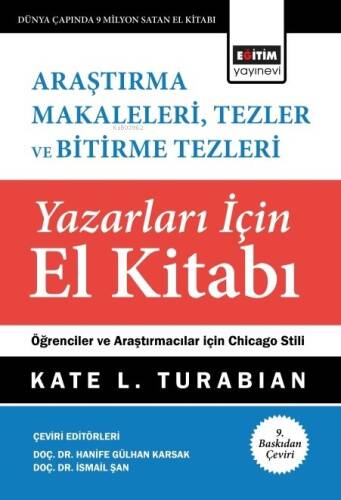 Araştırma Makaleleri Tezler Ve Bitirme Tezleri Yazarları İçin El Kitabı - 1