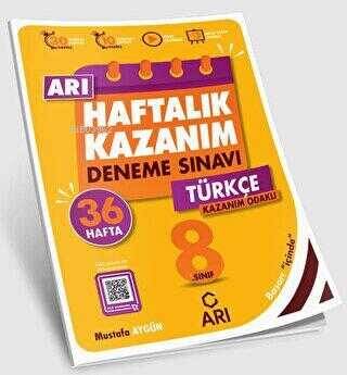 Arı Yayıncılık 8. Sınıf Türkçe Arı Haftalık Kazanım Deneme - 1