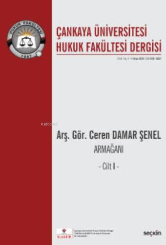 Arş. Gör. Ceren Damar Şenel Armağanı – 1 - 1