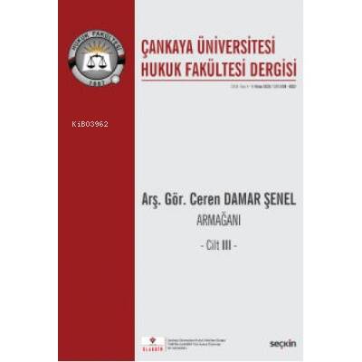 Arş. Gör. Ceren Damar Şenel Armağanı – 3 - 1