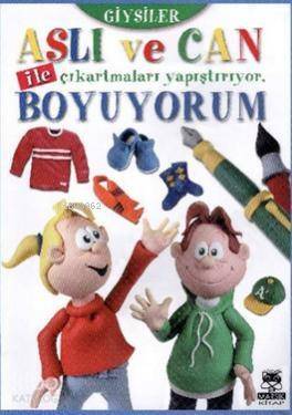 Aslı ve Can ile Çıkartmaları Yapıştırıyor Boyuyorum - Giysiler - 1