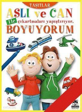 Aslı ve Can ile Çıkartmaları Yapıştırıyor Boyuyorum; Taşıtlar - 1