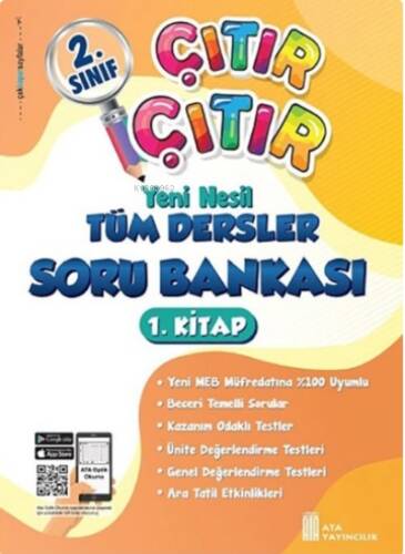 Ata Yayıncılık 2. Sınıf Çıtır Çıtır Soru Bankası 1. Kitap (1. Dönem) - 1