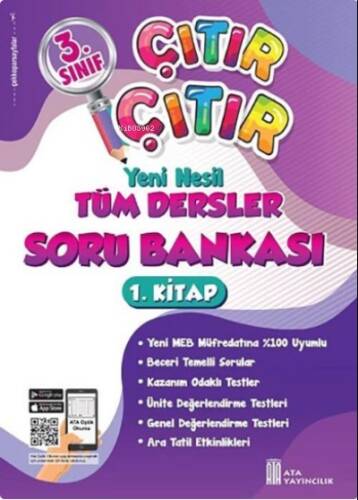 Ata Yayıncılık 3. Sınıf Çıtır Çıtır Soru Bankası 1. Kitap (1. Dönem) - 1