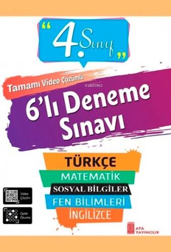 Ata Yayıncılık 4. Sınıf 6'Lı Deneme Sınavı - 1