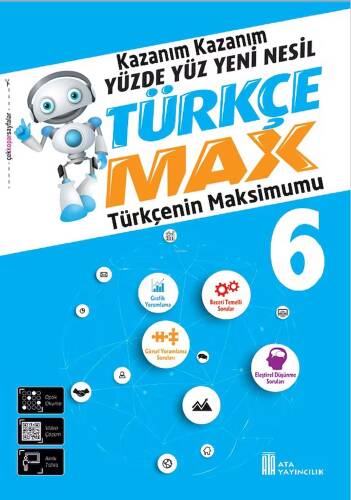 Ata Yayıncılık 6. Sınıf Türkçe Max Soru Bankası - 1