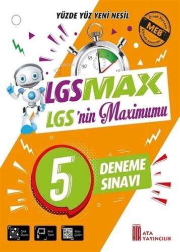 Ata Yayıncılık 8. Sınıf Lgs Max 5'Li Deneme Sınavı (Yüzde Yüz Yeni Nesil) - 1