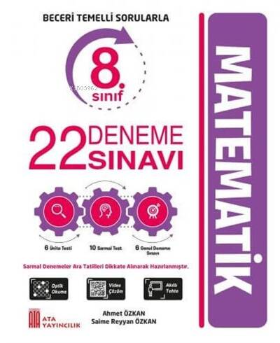 Ata Yayıncılık 8. Sınıf Matematik 22 Deneme Sınavı - 1