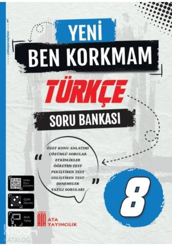 Ata Yayıncılık 8. Sınıf Yeni Ben Korkmam Türkçe Soru Bankası - 1