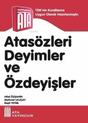 Ata Yayıncılık Sert Kapak Atasözleri Deyimler Ve Özdeyişler - 1