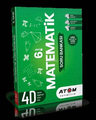 Atom Yayınları 6.Sınıf Matematik 4D Soru Bankası - 1