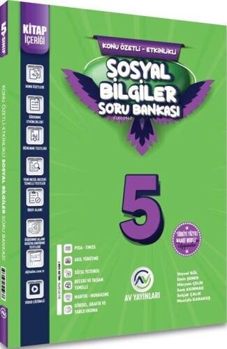 Av Yayınları 5. Sınıf Sosyal Bilgiler Kazanım Etkinlikli Soru Bankası - 1