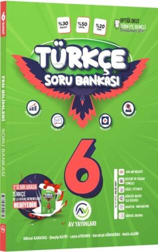 Av Yayınları 6. Sınıf Türkçe Soru Bankası - 1