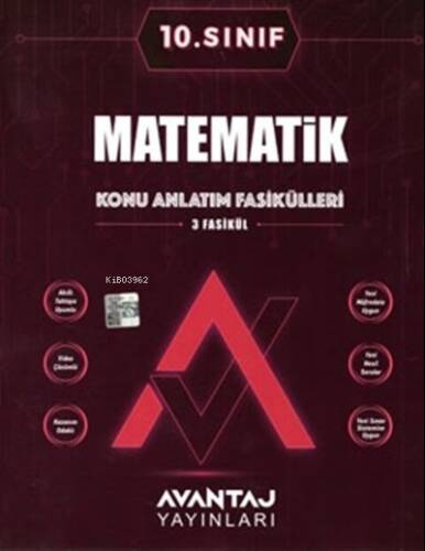 Avantaj Yayınları 10.Sınıf Matematik Konu Anlatım Fasikülleri - 1