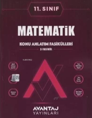 Avantaj Yayınları 11.Sınıf Matematik Konu Anlatım Fasikülleri - 1