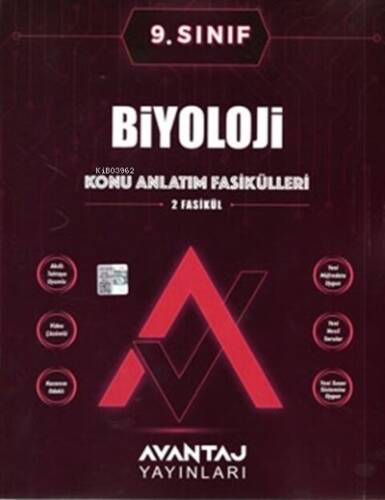 Avantaj Yayınları 9.Sınıf Biyoloji Konu Anlatım Fasikülleri - 1