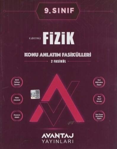 Avantaj Yayınları 9.Sınıf Fizik Konu Anlatım Fasikülleri - 1