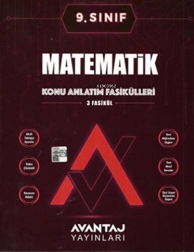 Avantaj Yayınları 9.Sınıf Matematik Konu Anlatım Fasikülleri - 1